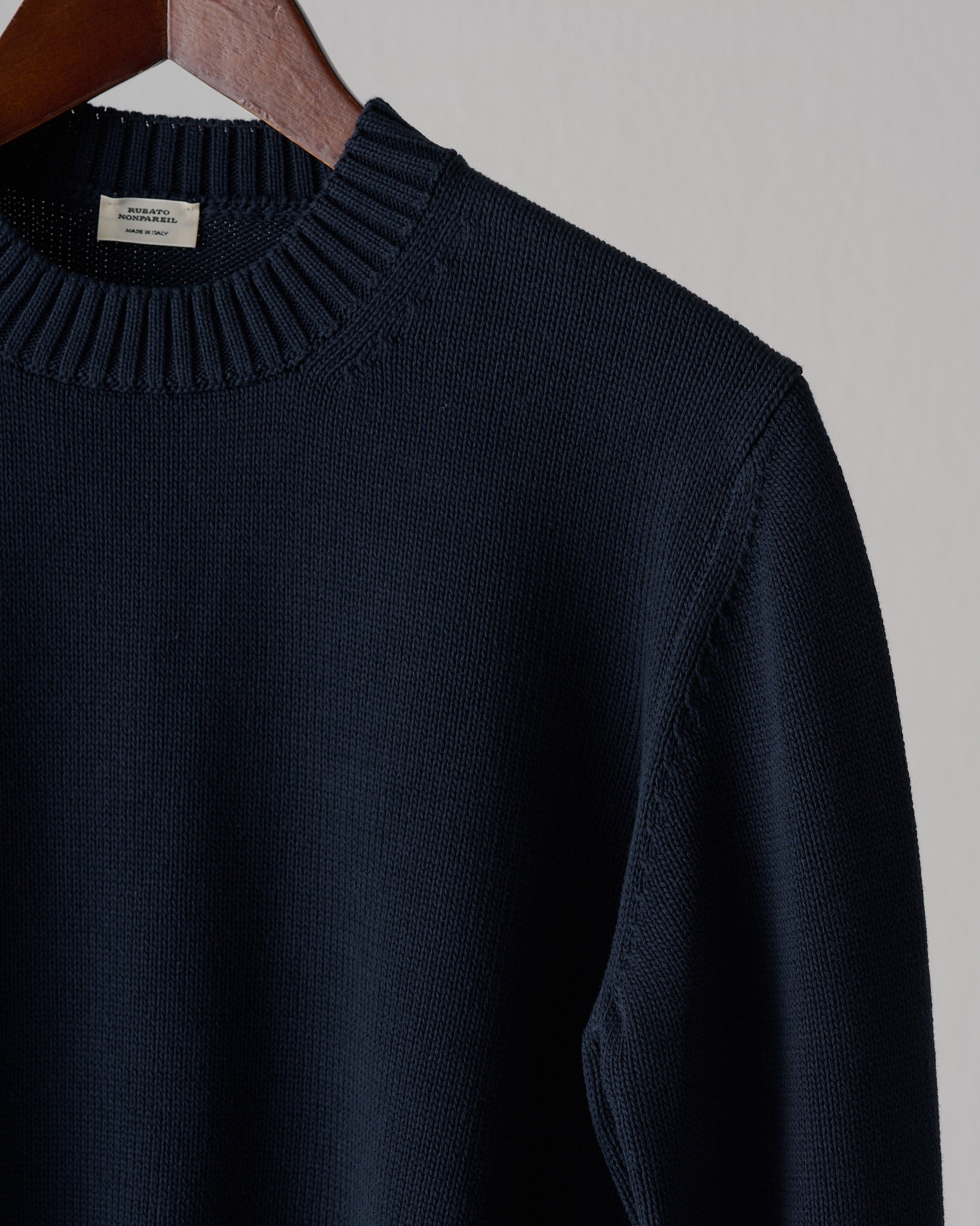 Nonpareil Heavy Crew Neck Navy – Rubato