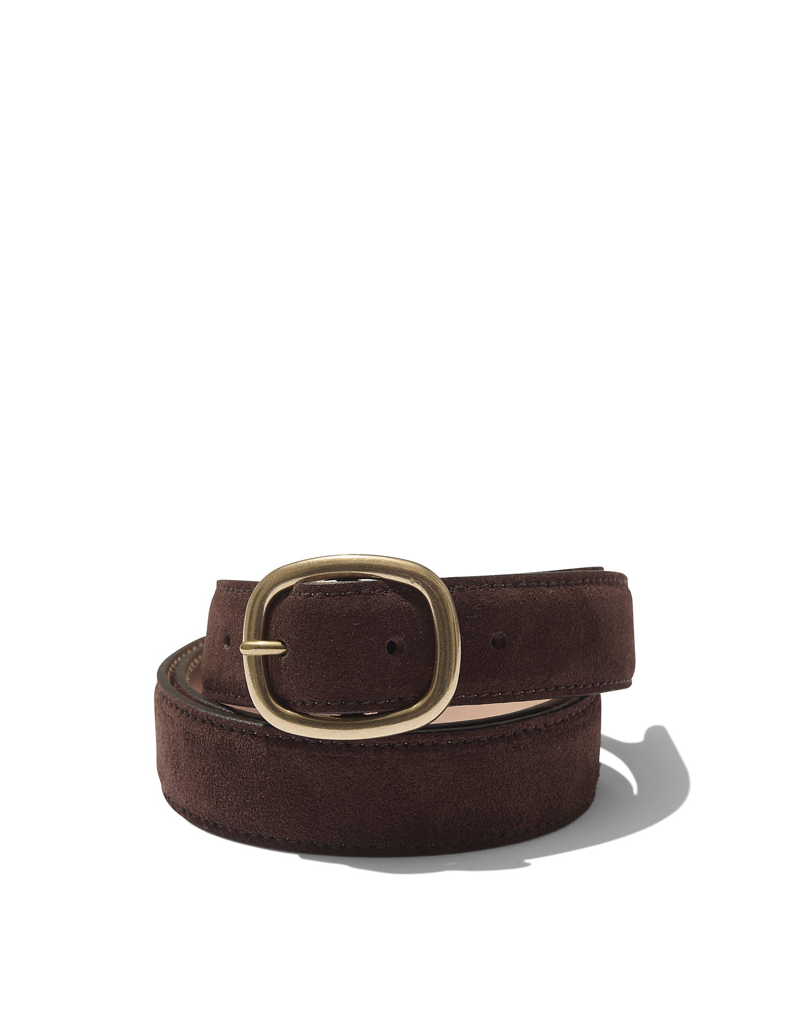 Ellington Belt in Brown Suede