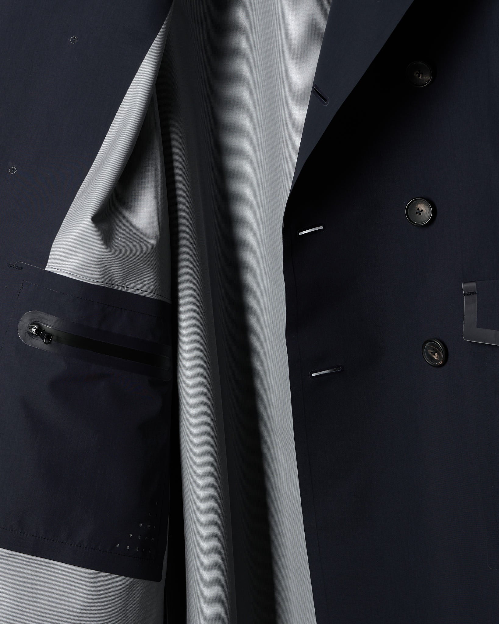 Storm Coat in Deep Navy