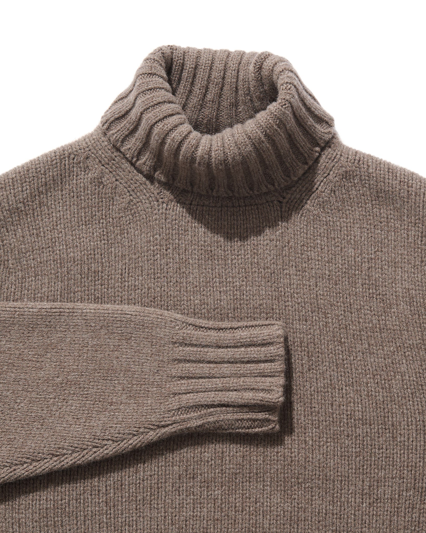 Explorer's Roll Neck in Dun