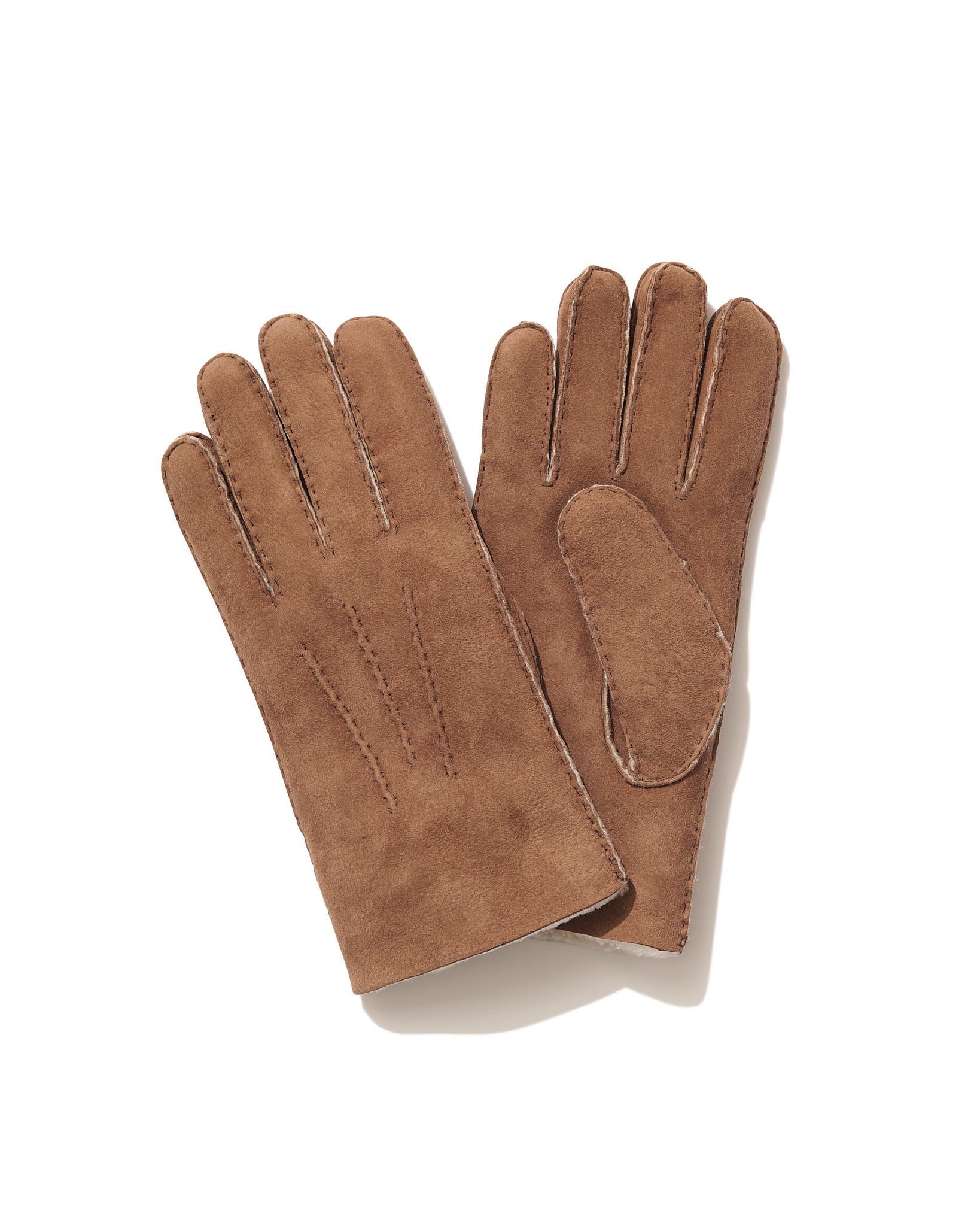 Shearling Gloves in Bay