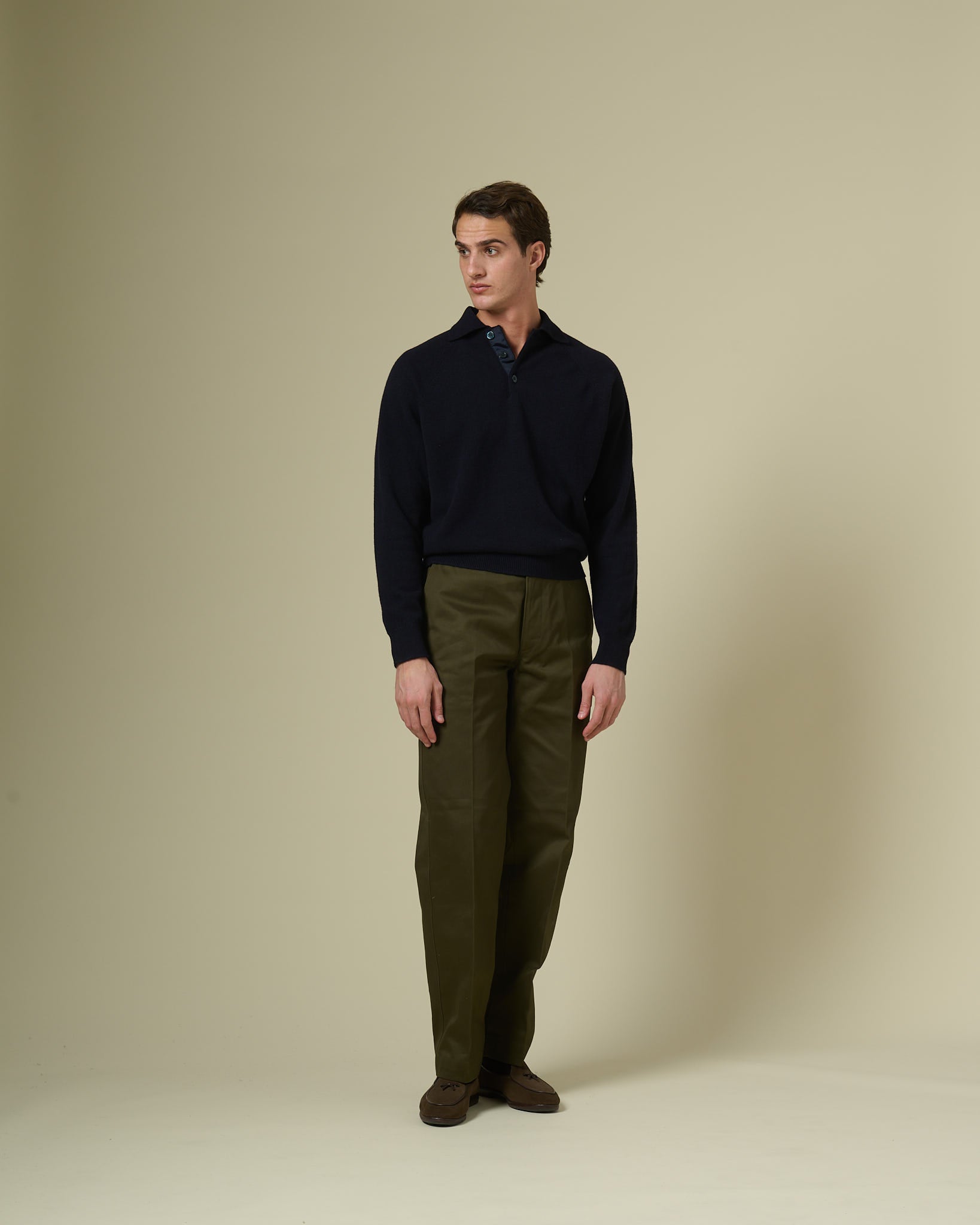 Officer's Chino in Dark Green