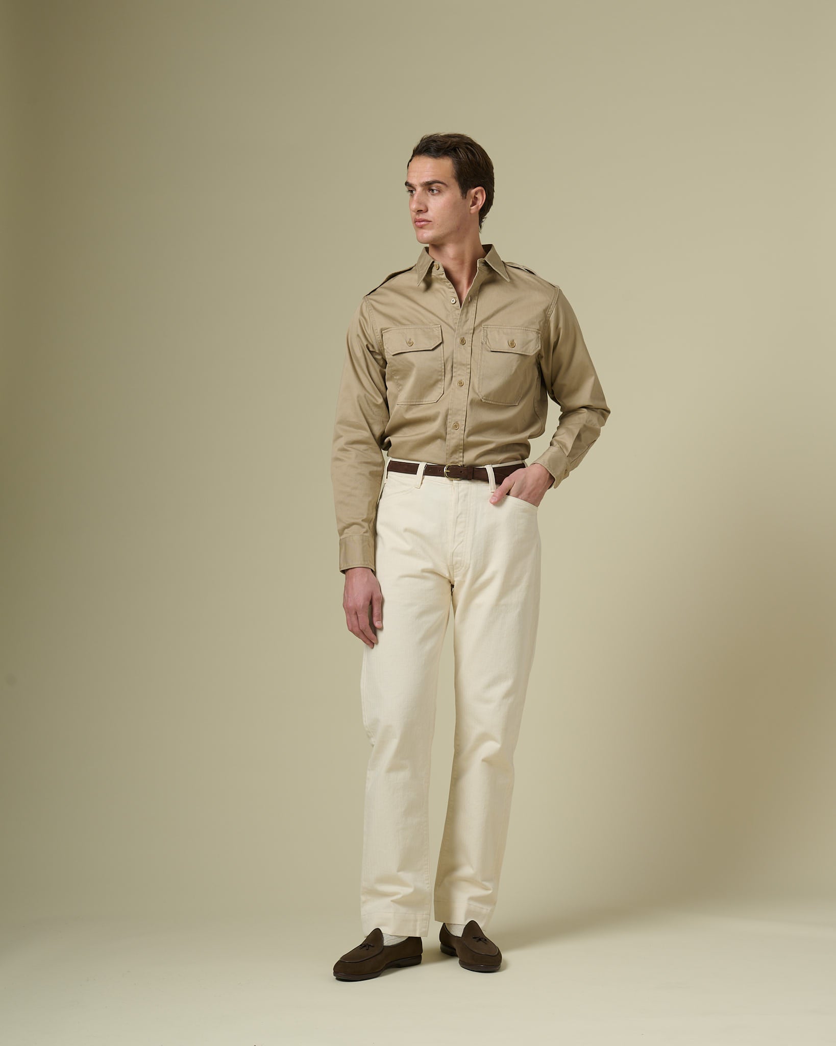 Uniform Shirt in Khaki