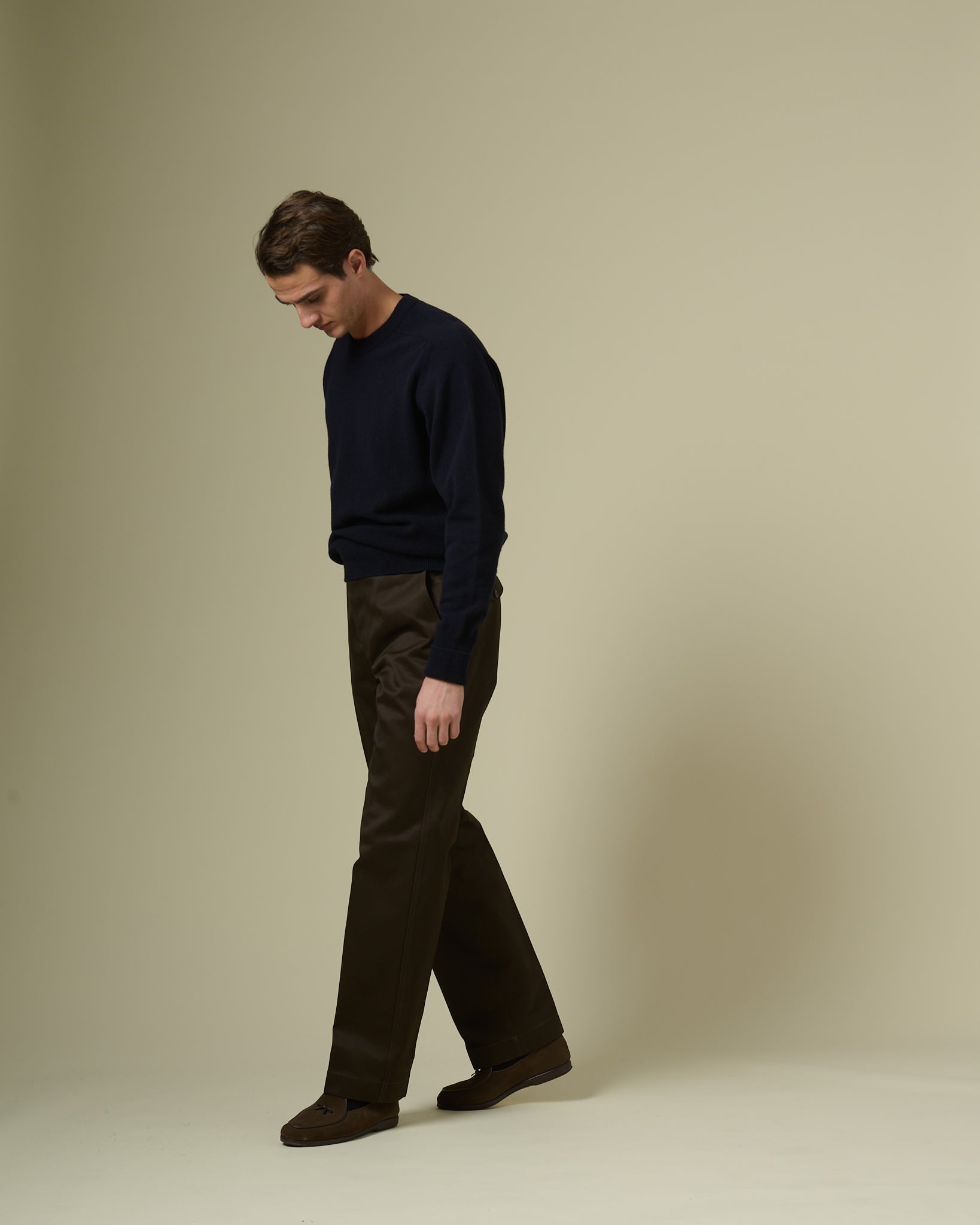 Officer's Chino in Dark Brown