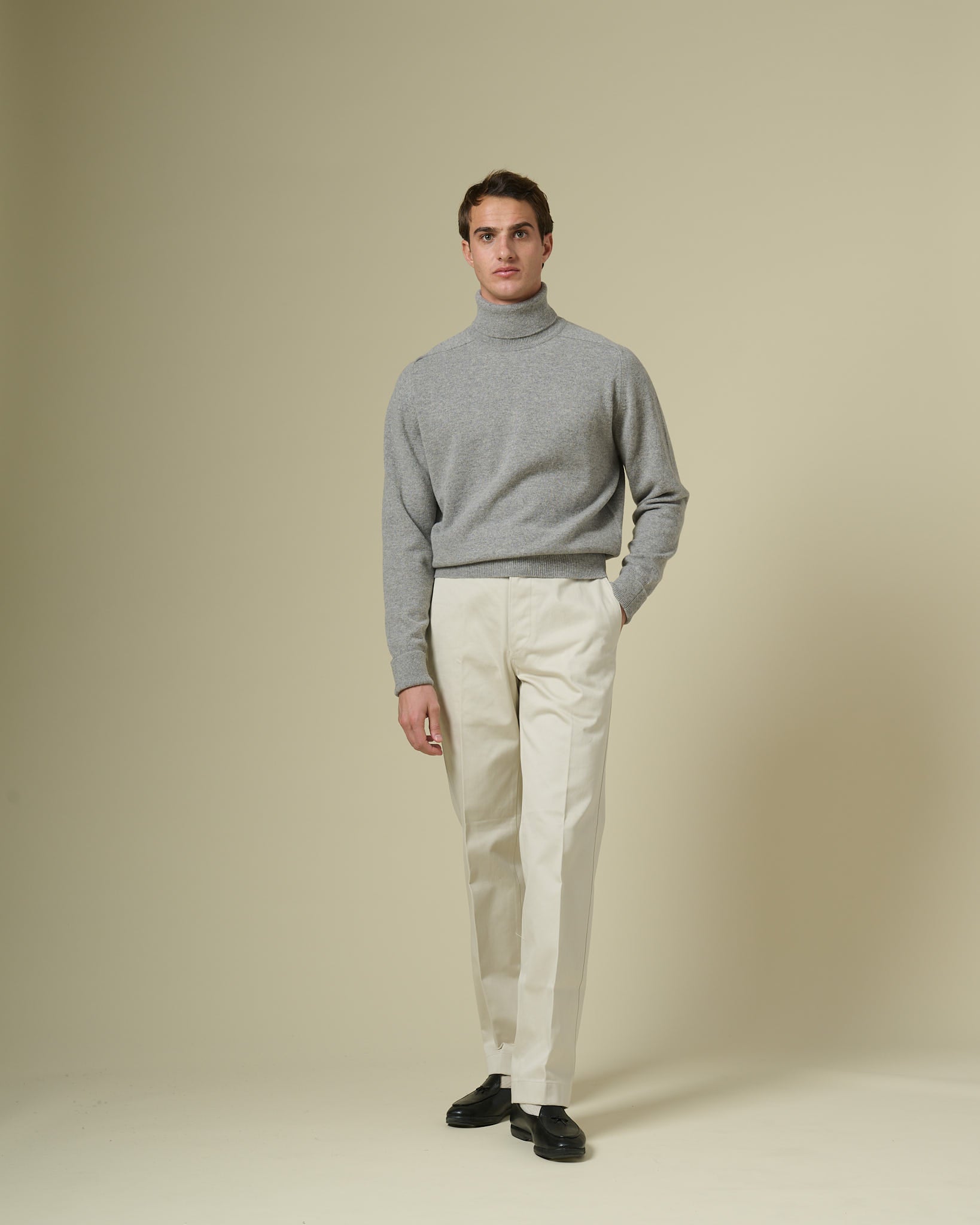 Standard Turtleneck in Stone