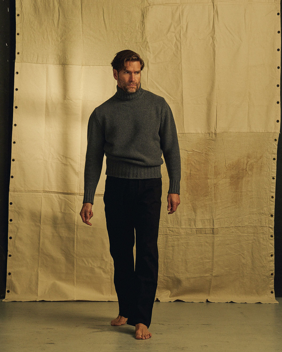 Explorer's Roll Neck in Graphite