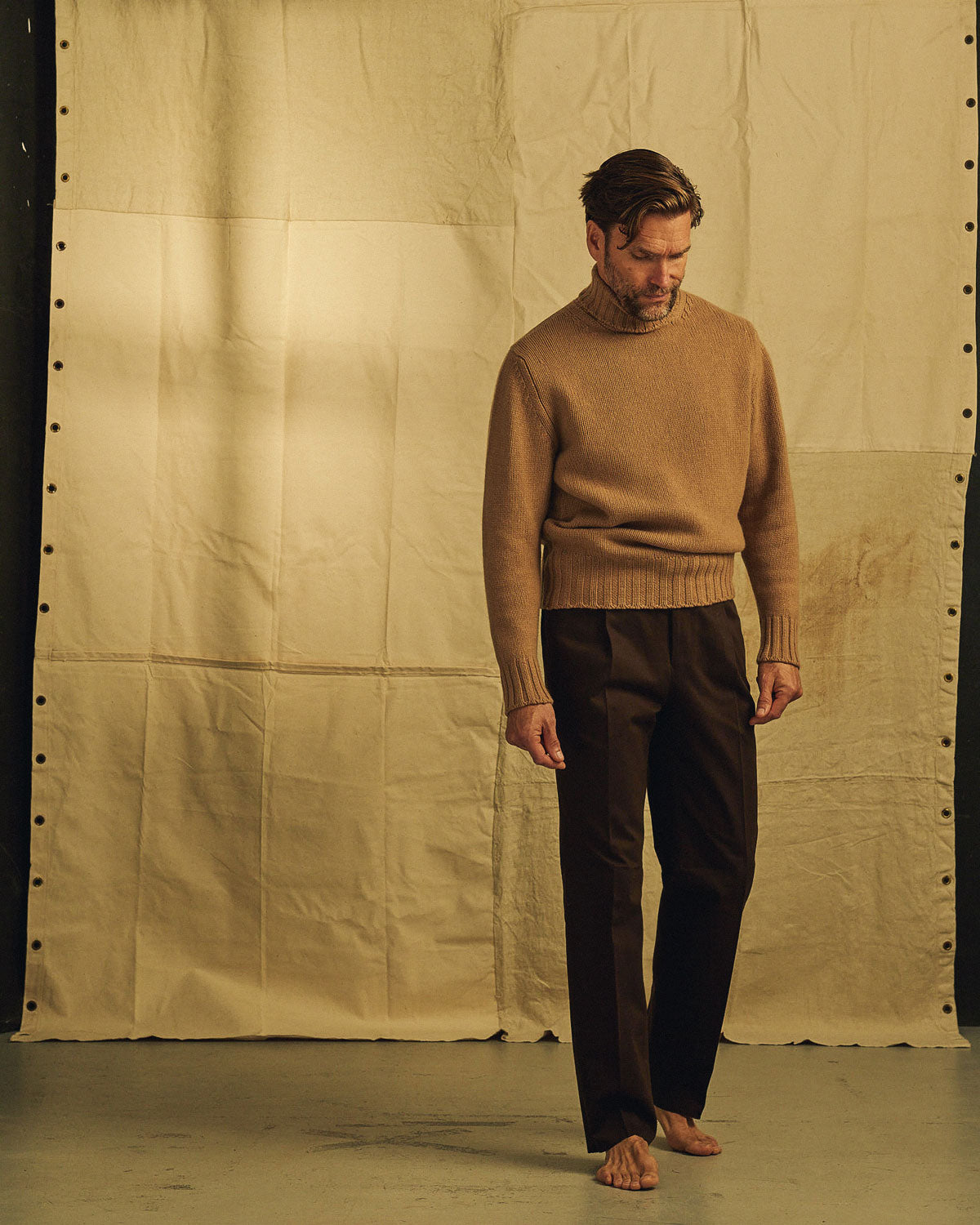 Explorer's Roll Neck in Camel